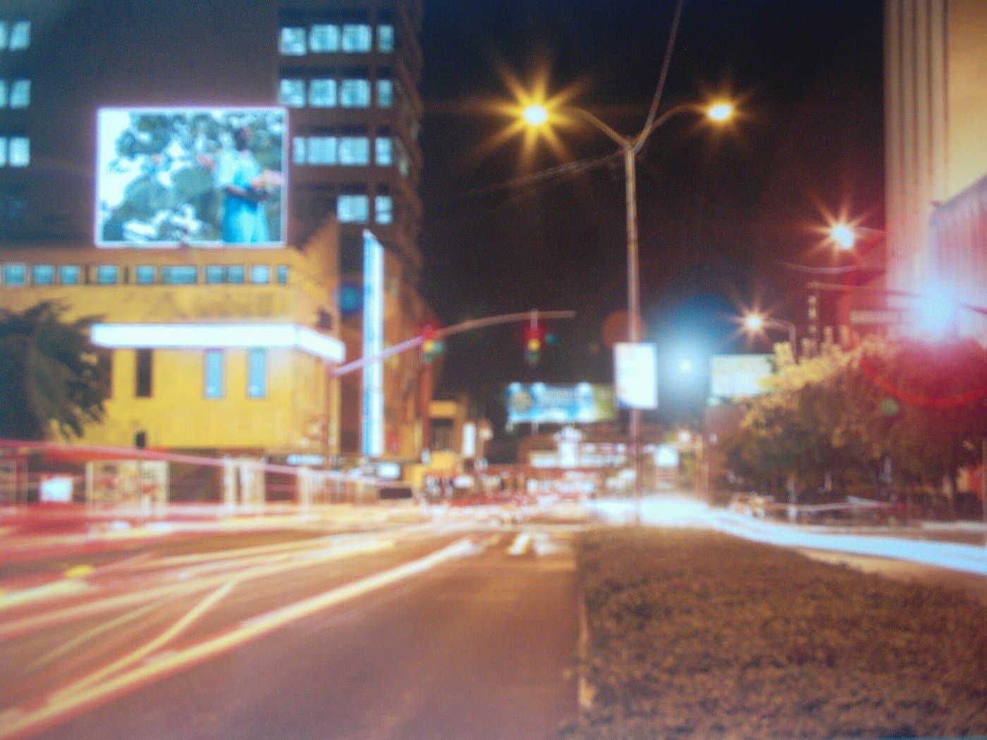 New Kingston buildings and lights at night